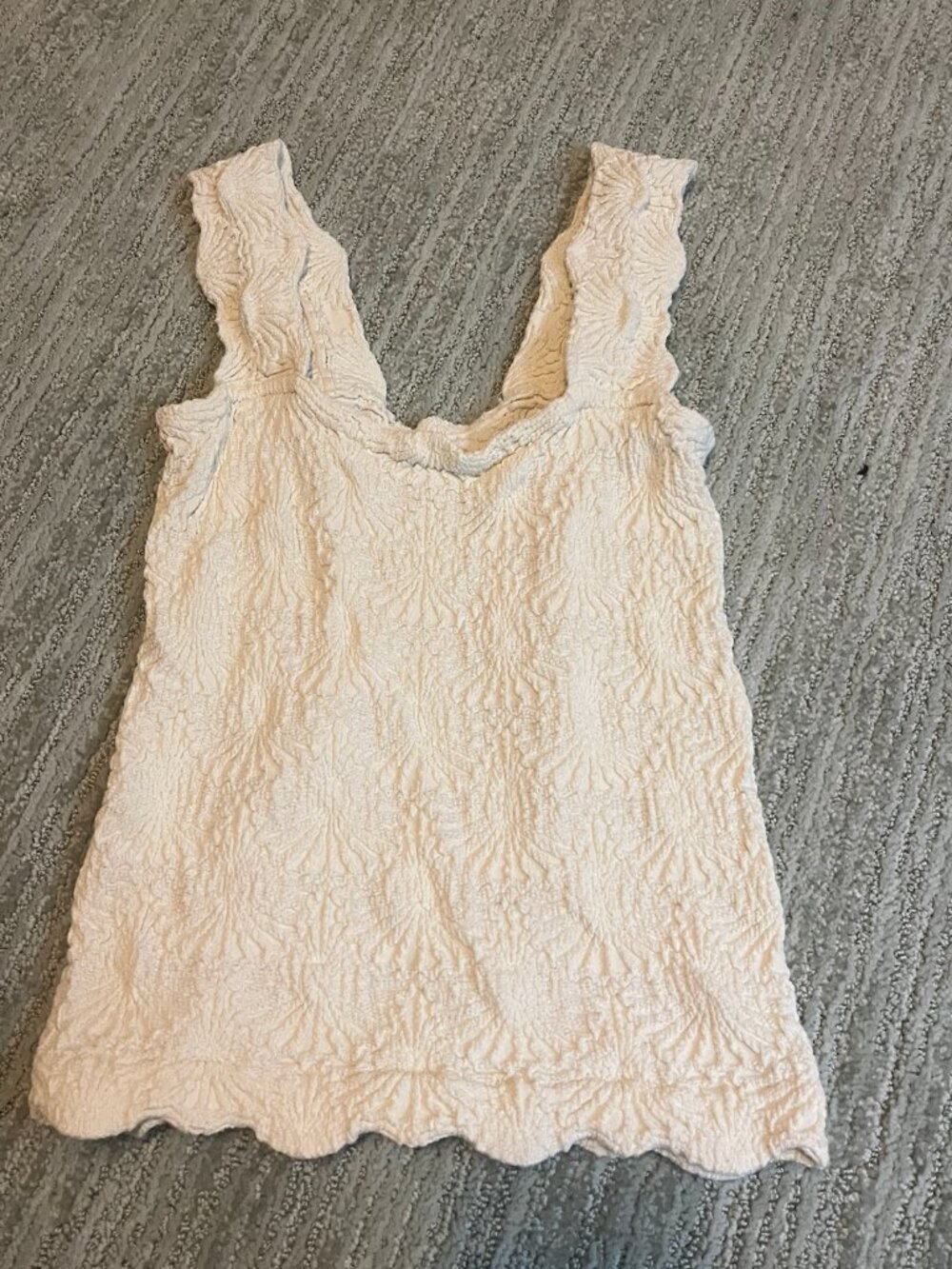 Free People cream tank M/L